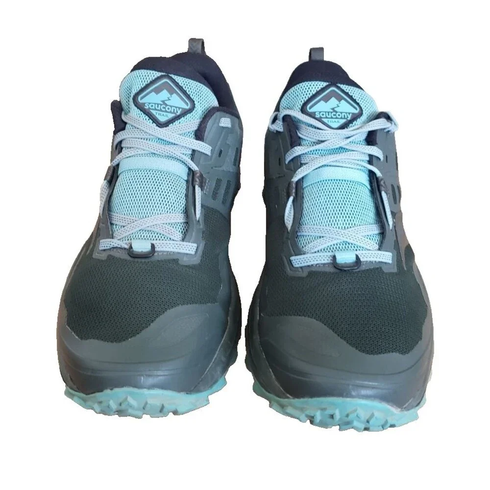 Saucony Peregrine 10 Women's Size 12 Trail Running Shoes Pine Marine